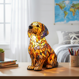 "Buddy" – Um labrador golden com um brilho espirituoso
