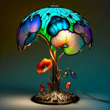 Candeeiro de cogumelo boho chic floral