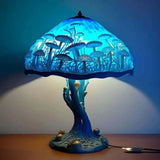 Candeeiro de Mesa Azul com Atmosfera Mística